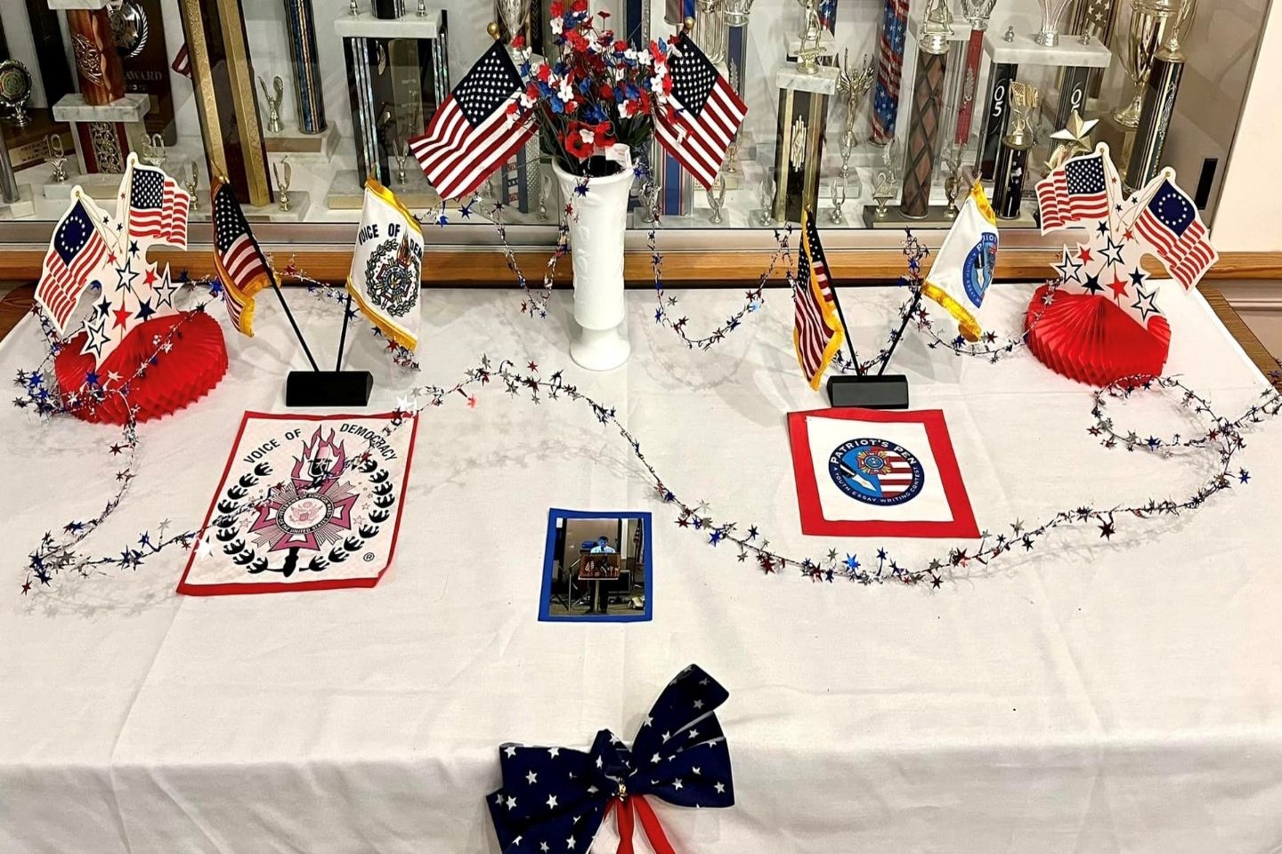 Entrance table at the VOD/PP Banquet held at Brattleboro Post 1034 on January 7th, 2023 